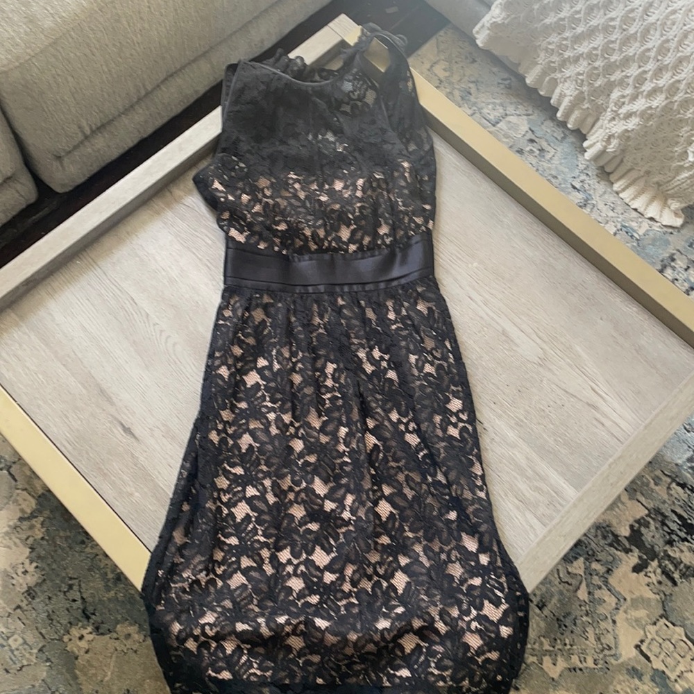 Black lace dress